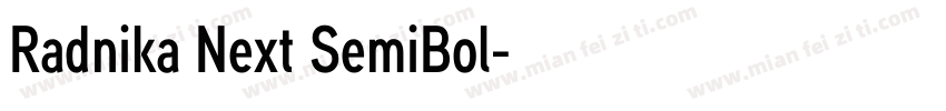 Radnika Next SemiBol字体转换